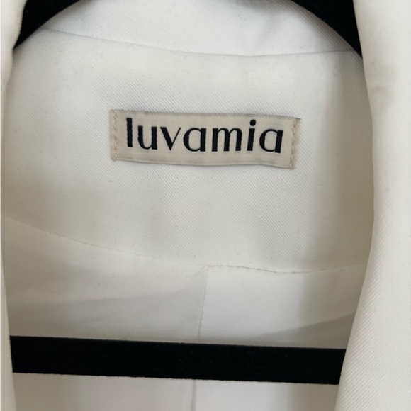 Luvamia White Sleeveless Blazer Vest - Picture 4 of 7